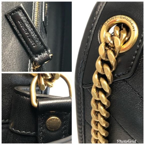 SAINT LAURENT Niki Medium Quilted Black Leather Shoulder Bag - Picture 10 of 12